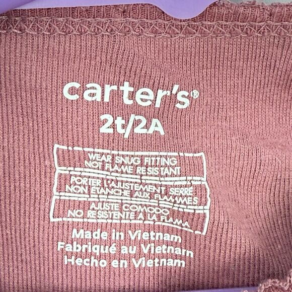 Carter's PJ Set Long Sleeve Shirt & Pants Set Unicorn Pink Girls Toddler 2T/2A - Picture 12 of 16